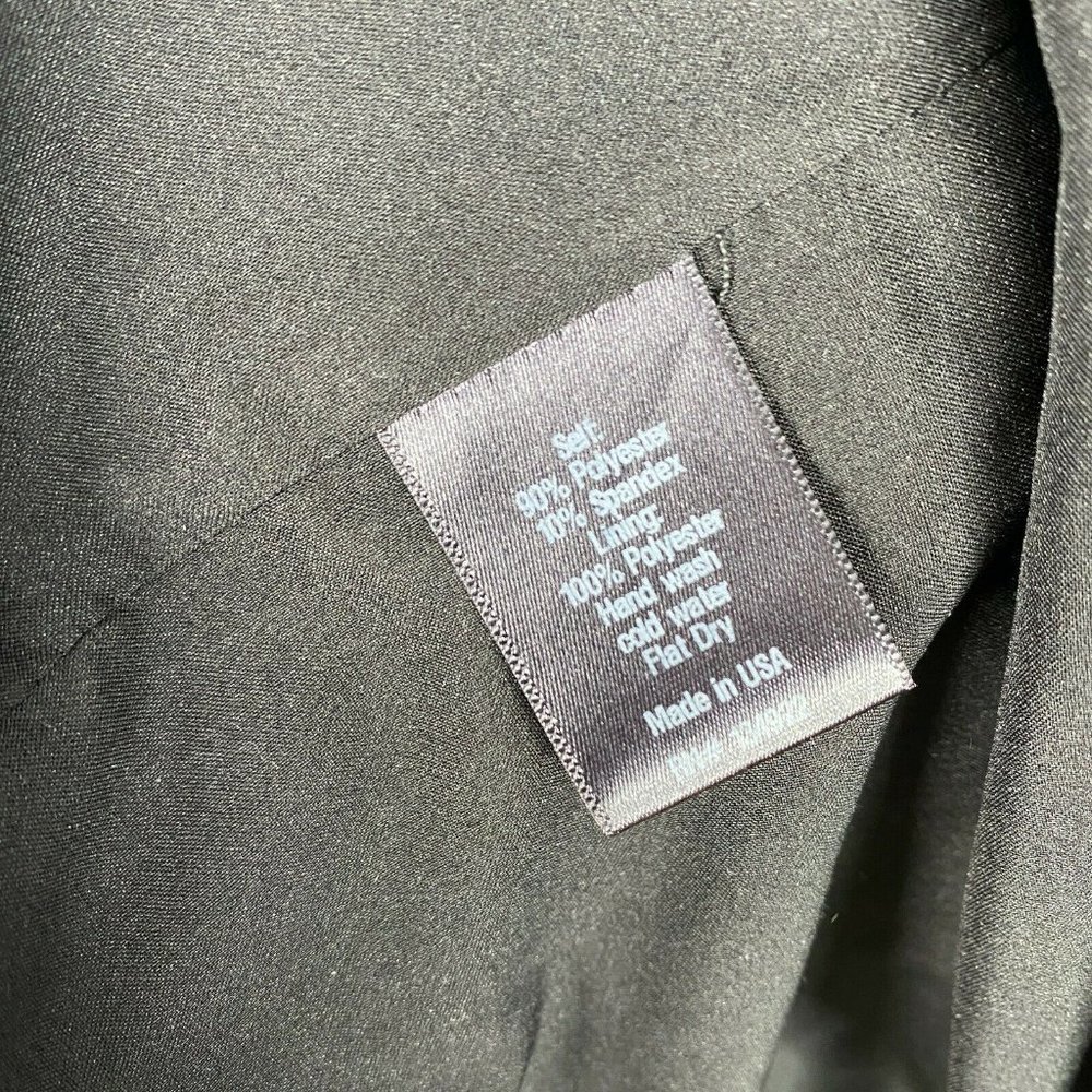 Emerson Fry Womens Black Sequin 3/4 Sleeves Open Front Party Jacket Size XS/S - Picture 6 of 6